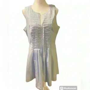 CeCe Pintuck pinstripe sleeveless dress with lining & raised dots  size 12